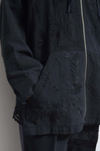 Load image into Gallery viewer, TABLE CLOTH ZIP-UP HOODIE/BLK/02 size