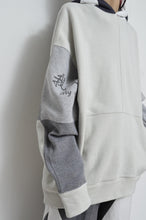 Load image into Gallery viewer, QUILT HOODIE/L GRY_02_B