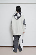 Load image into Gallery viewer, QUILT HOODIE/L GRY_02_B