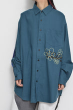 Load image into Gallery viewer, WOOL VIYELLA △ SH/BLU GRN/SLACK_02