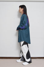 Load image into Gallery viewer, WOOL VIYELLA △ SH/BLU GRN/SLACK_02