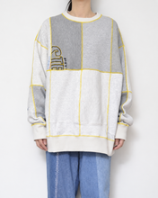 Load image into Gallery viewer, Panel sweat pullover contrast stitch / 02size_C