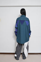 Load image into Gallery viewer, WOOL VIYELLA △ SH/BLU GRN/SLACK_02