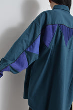 Load image into Gallery viewer, WOOL VIYELLA △ SH/BLU GRN/SLACK_02