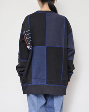 Load image into Gallery viewer, Panel sweat pullover contrast stitch / 02size_B