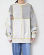 Load image into Gallery viewer, Panel sweat pullover contrast stitch / 02size_D