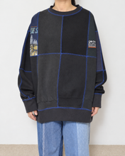 Load image into Gallery viewer, Panel sweat pullover contrast stitch / 02size_A