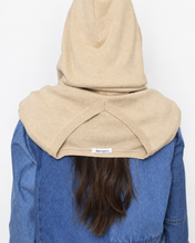 画像をギャラリービューアに読み込む, Knit hood wrap_B