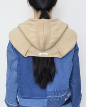 画像をギャラリービューアに読み込む, Knit hood wrap_B