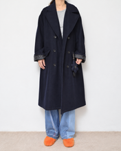 Load image into Gallery viewer, Flower charm pea coat / wool melton × sport