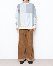 Load image into Gallery viewer, Panel sweat pullover contrast stitch / 02size_D