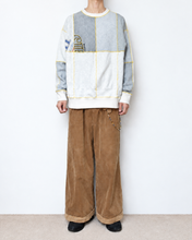 Load image into Gallery viewer, Panel sweat pullover contrast stitch / 02size_C