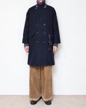 Load image into Gallery viewer, Flower charm pea coat / wool melton × sport