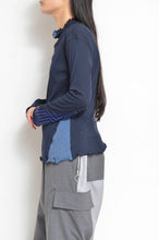 Load image into Gallery viewer, RIB Hi-NECK T/NAVY_02