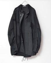 Load image into Gallery viewer, Black Table Cloth Field Coat