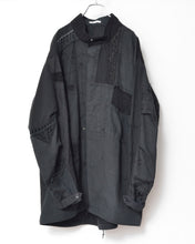 Load image into Gallery viewer, Black Table Cloth Field Coat