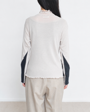 Load image into Gallery viewer, RIB Hi-NECK T/BEIGE_02