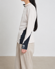 Load image into Gallery viewer, RIB Hi-NECK T/BEIGE_02