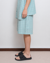 画像をギャラリービューアに読み込む, CHECK WIDE SHORTS_BLUE CHECK/02 size
