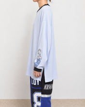 Load image into Gallery viewer, RIB L/S TEE _fab-graff_02 size/SKY BLUE