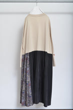 Load image into Gallery viewer, PLEATED TEE OP(PRINT)_BEG/X_B