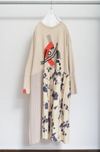 Load image into Gallery viewer, PLEATED TEE OP(PRINT)_BEG/X_A