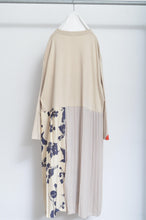 Load image into Gallery viewer, PLEATED TEE OP(PRINT)_BEG/X_A