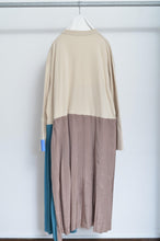 Load image into Gallery viewer, PLEATED TEE OP(PRINT)_BEG/Mi_B