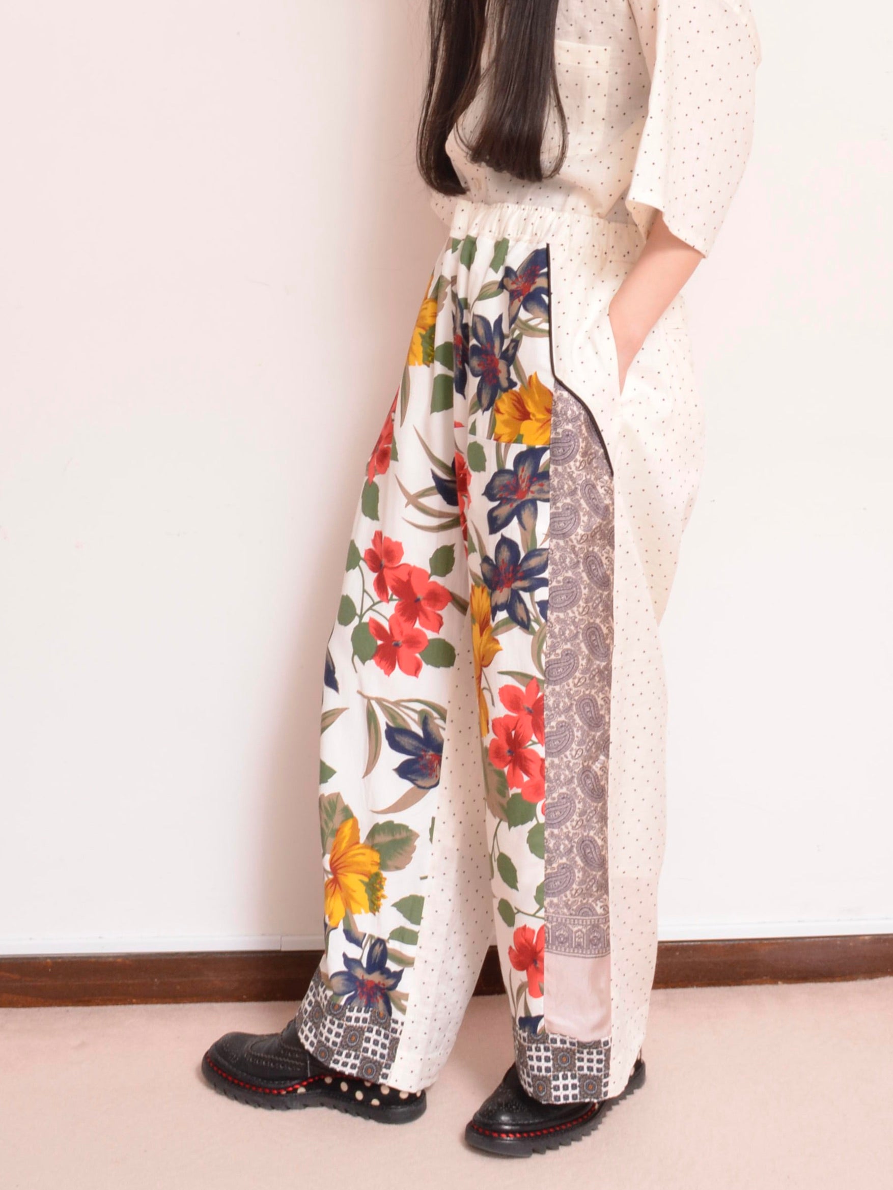 パンツ YEAH RIGHT !! DOT WIDE EASY PANTS DOT WIDE EASY PT / 02_002 – here/YEAH RIGHT!!