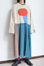 Load image into Gallery viewer, PLEATED TEE OP(PRINT)_BEG/Mi_B