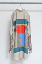 Load image into Gallery viewer, SILKY TWILL SHIRTS(PRINT) BEG/02