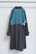 Load image into Gallery viewer, REMIX TRENCH COAT/NAV/01