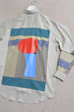 Load image into Gallery viewer, SILKY TWILL SHIRTS(PRINT) BEG/02
