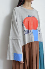 Load image into Gallery viewer, PLEATED TEE OP(PRINT)_Mi*00 / B