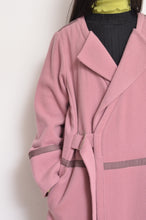 画像をギャラリービューアに読み込む, WOOL NO-COLLAR ROBE/PLUM