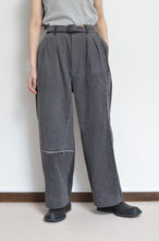 Load image into Gallery viewer, BLK DENIM WIDE TUCK PT 01