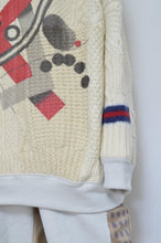 Load image into Gallery viewer, SWITCHING KNIT P/O(PRINT) 01/OFF WHITE_X