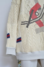 Load image into Gallery viewer, SWITCHING KNIT P/O(PRINT) 01/OFF WHITE_X