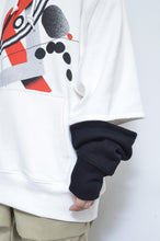 Load image into Gallery viewer, SLIT SLEEVE HOODIE (PRINT) / WHT/01_X