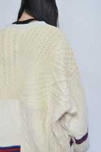 Load image into Gallery viewer, SWITCHING KNIT P/O(PRINT) 01/OFF WHITE_X