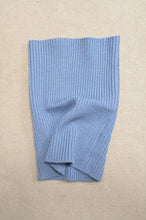 Load image into Gallery viewer, RIPPLE WAVE HEM KNIT P/O w/NECK PARTS(BLUE)