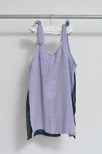 画像をギャラリービューアに読み込む, V-NECK TANK_LONG_LINEN 01/PURPLE
