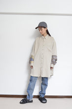 Load image into Gallery viewer, SILKY TWILL SHIRTS(PRINT) BEG/02