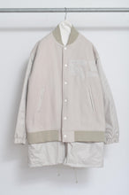 Load image into Gallery viewer, REMIX MELTON LAYER STADIUM JACKET/BEG/01