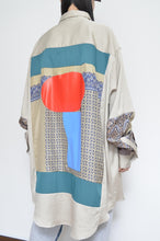 Load image into Gallery viewer, SILKY TWILL SHIRTS(PRINT) BEG/02