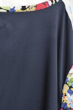 Load image into Gallery viewer, W SLEEVE TOPS_NAVY / A