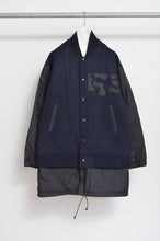 Load image into Gallery viewer, REMIX MELTON LAYER STADIUM JACKET/NAV/01