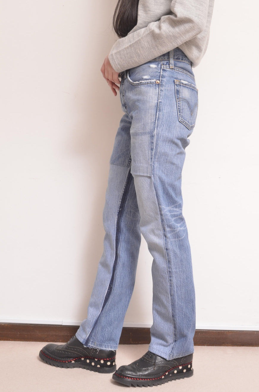 OVER WAIST SWITCHING DENIM 【公式通販】