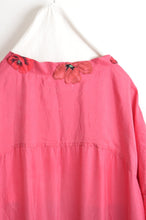 Load image into Gallery viewer, FLOWER PATCH ROBE / PNK