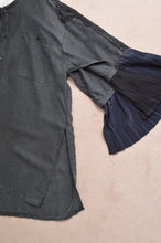 画像をギャラリービューアに読み込む, PLEATS SLEEVE SHIRT / BLK